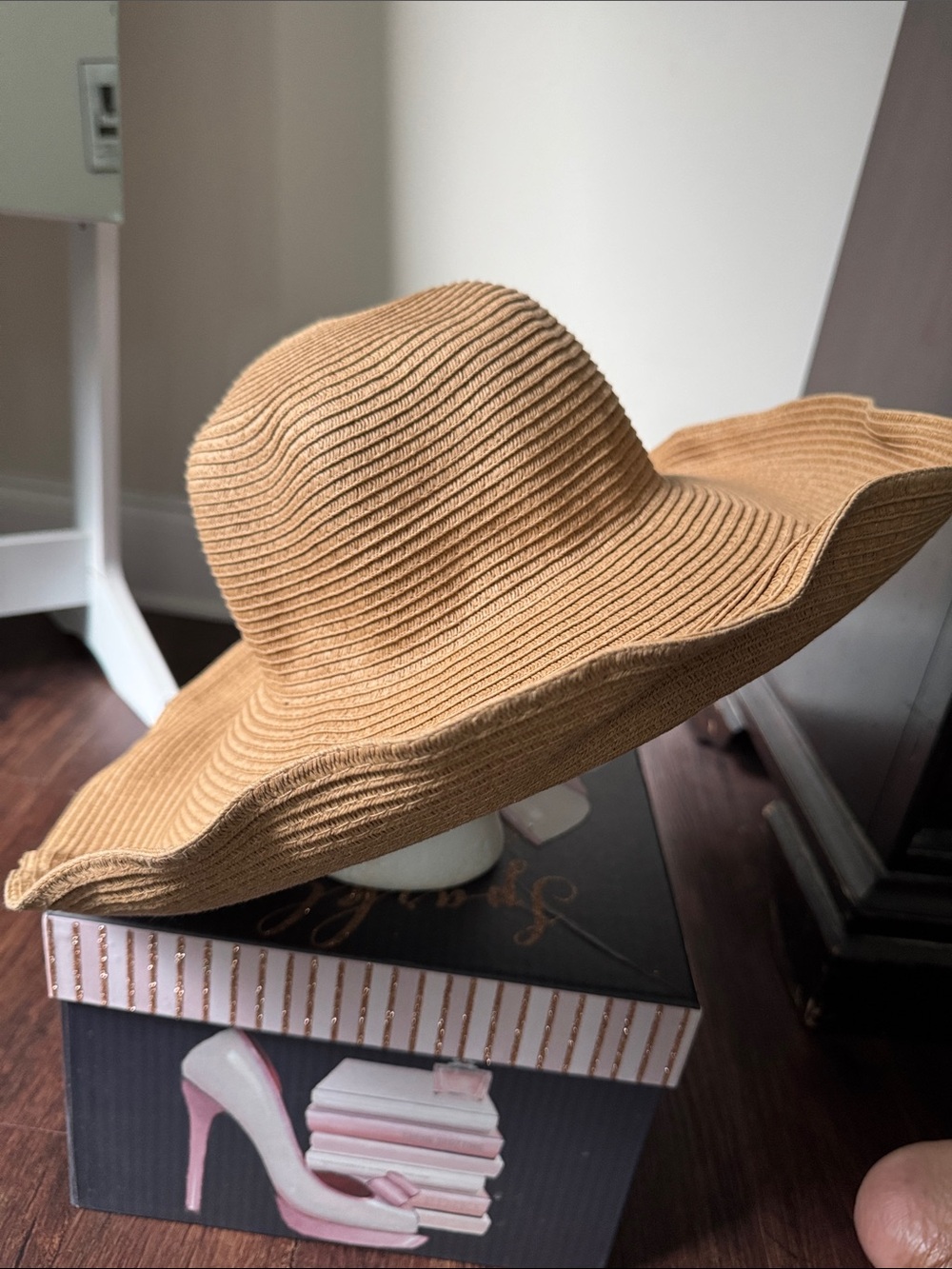 Wide Brim Sun Hat - Tan - Picture 6 of 7